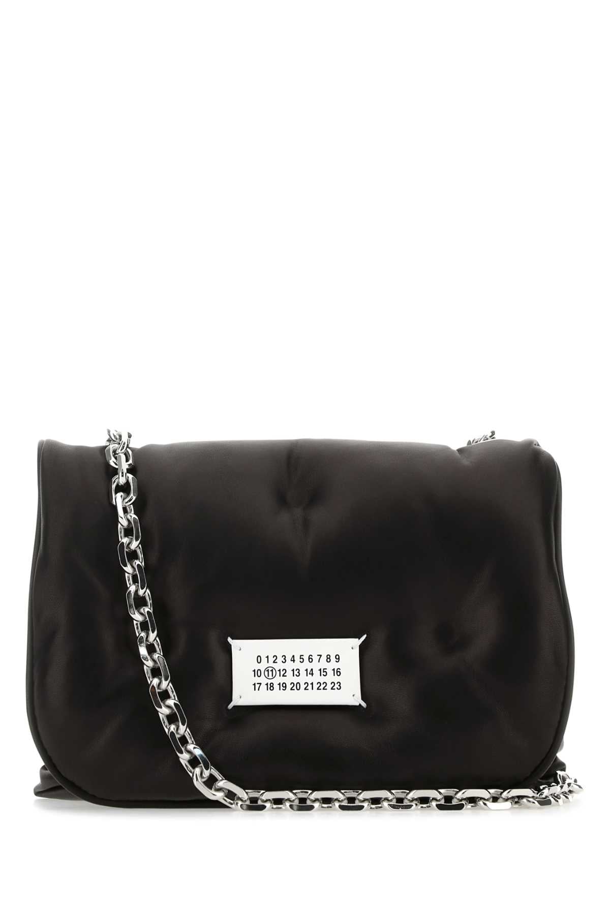 MAISON MARGIELA GLAM SLAM FLAP SMALL For Women Corpo: 100% Pelle Ovina - Applicazione: 100% Pelle Bovina - Fodera: 100% Poliestere - Interno: 100% Pelle Ovina - Minuteria Metallica: 100% Ottone - Minuteria Metallica 1: 100% Zama