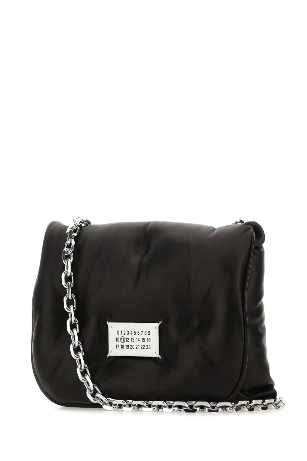 MAISON MARGIELA GLAM SLAM FLAP SMALL For Women Corpo: 100% Pelle Ovina - Applicazione: 100% Pelle Bovina - Fodera: 100% Poliestere - Interno: 100% Pelle Ovina - Minuteria Metallica: 100% Ottone - Minuteria Metallica 1: 100% Zama