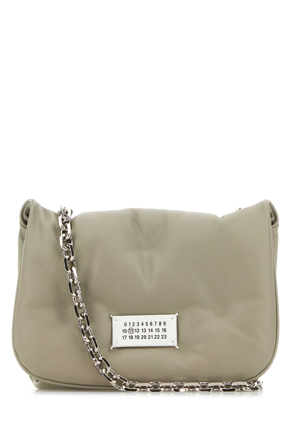 MAISON MARGIELA GLAM SLAM FLAP SMALL For Women Exterior: 100% Nappa leather Lining: 100% Fabric Finishing: Silver metal