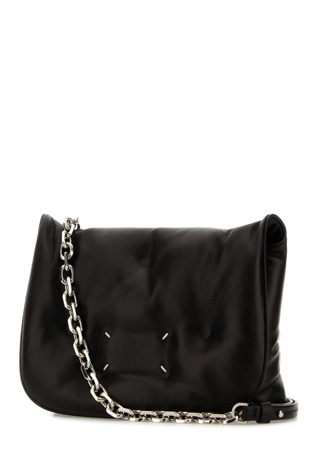 MAISON MARGIELA GLAM SLAM FLAP SMALL For Men Exterior: 100% Leather Lining: 100% Leather Sole: Silver metal