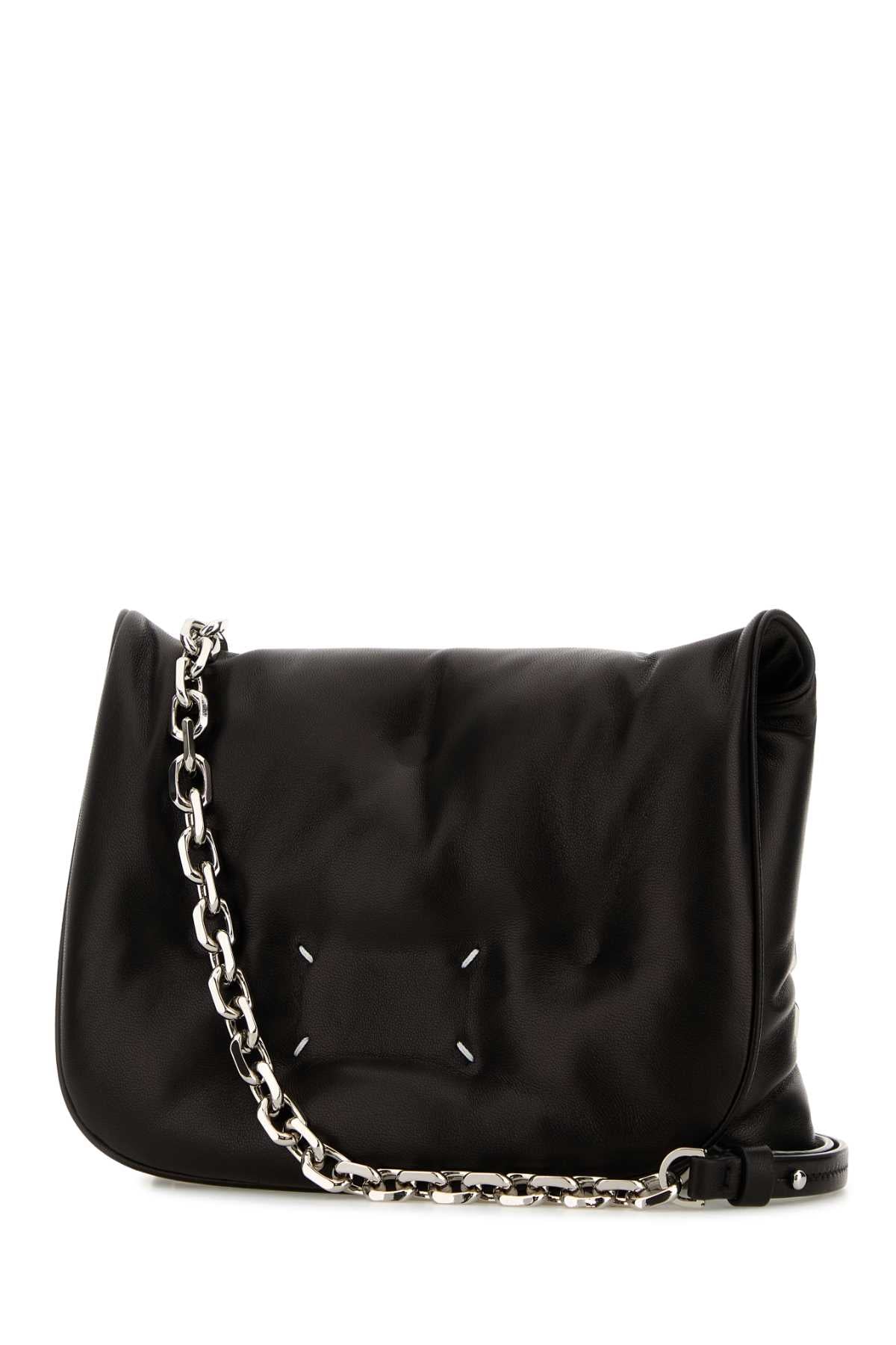 MAISON MARGIELA GLAM SLAM FLAP SMALL For Men Exterior: 100% Leather Lining: 100% Leather Sole: Silver metal
