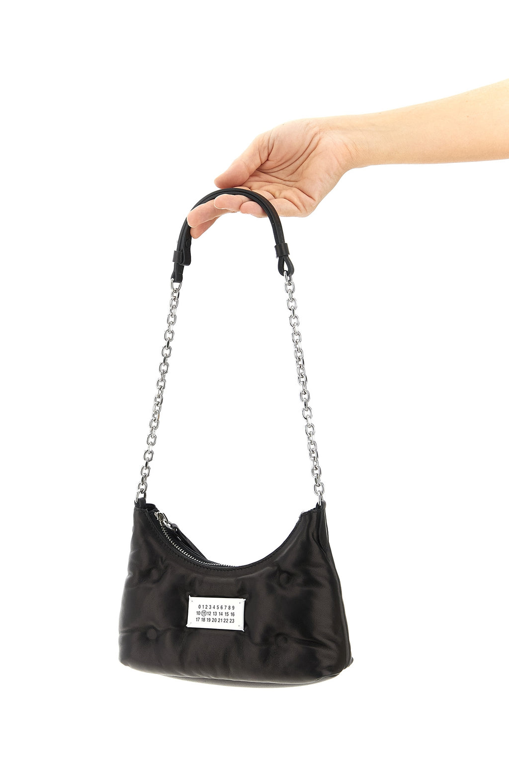 MAISON MARGIELA 'Glam Slam hobo micro' shoulder bag For Women 100% lamb leather (Ovis Aries)