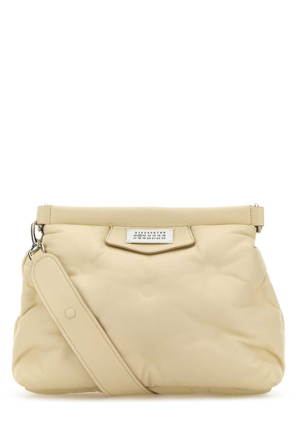 MAISON MARGIELA GLAM SLAM CLASSIQUE SMALL For Women Exterior: 100% Nappa leather Lining: 100% Fabric Finishing: Silver metal