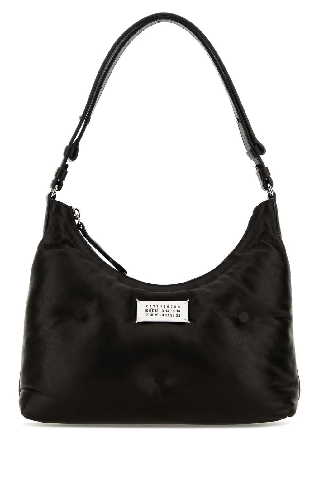 MAISON MARGIELA GLAM SLAM HOBO SMALL For Women Corpo: 100% Pelle Ovina - Applicazione: 100% Pelle Bovina - Fodera: 100% Poliestere - Interno: 100% Pelle Ovina - Minuteria Metallica: 100% Ottone - Minuteria Metallica 1: 100% Zinc Alloy