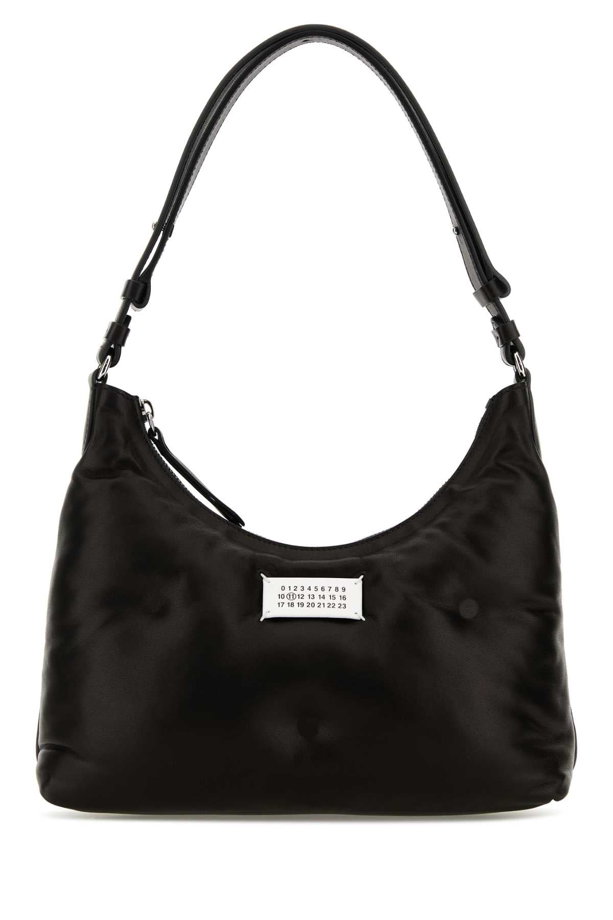 MAISON MARGIELA GLAM SLAM HOBO SMALL For Women Corpo: 100% Pelle Ovina - Applicazione: 100% Pelle Bovina - Fodera: 100% Poliestere - Interno: 100% Pelle Ovina - Minuteria Metallica: 100% Ottone - Minuteria Metallica 1: 100% Zinc Alloy
