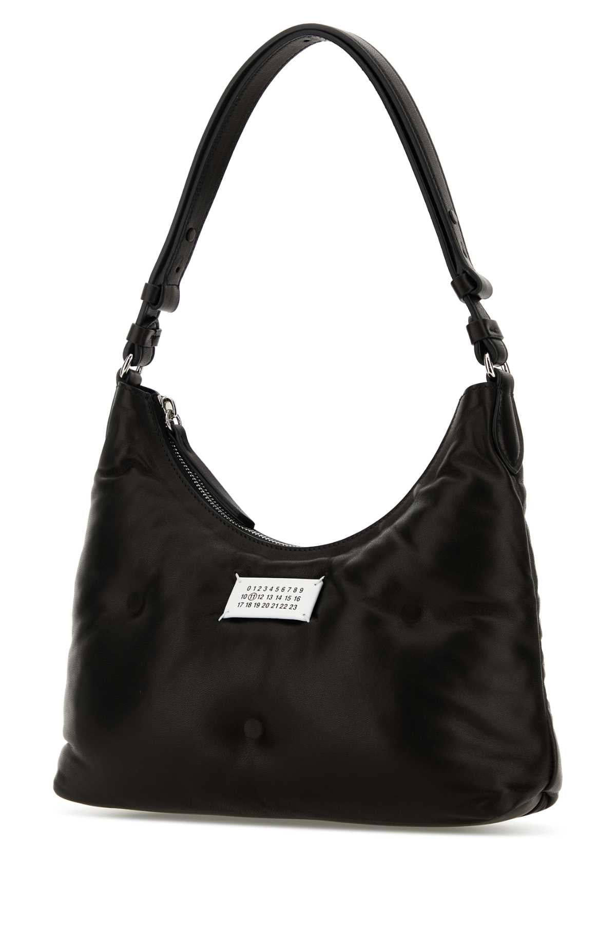 MAISON MARGIELA GLAM SLAM HOBO SMALL For Women Corpo: 100% Pelle Ovina - Applicazione: 100% Pelle Bovina - Fodera: 100% Poliestere - Interno: 100% Pelle Ovina - Minuteria Metallica: 100% Ottone - Minuteria Metallica 1: 100% Zinc Alloy