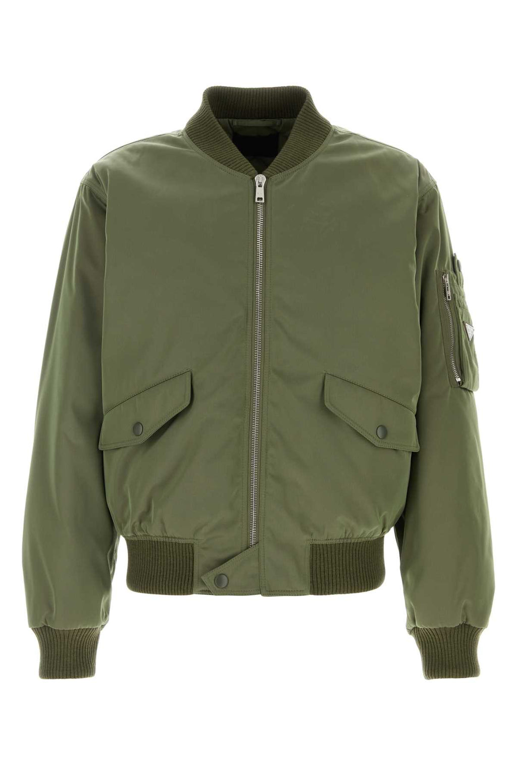 PRADA LIFESTYLE For Men Exterior: 100% Nylon Lining: 100% Nylon Padding: 55% Recycled polyester 45% Polyester
