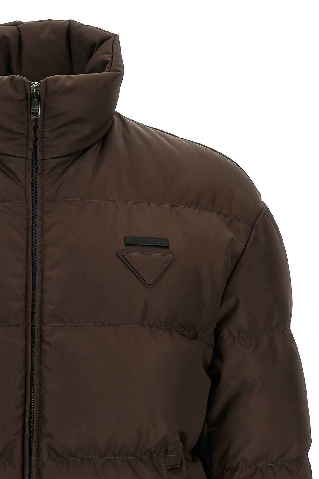 PRADA Logo down jacket For Men 100% recycled polyamide