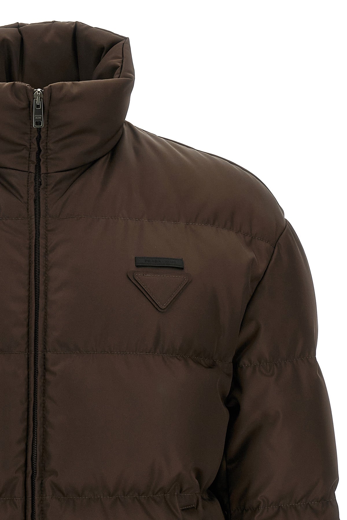 PRADA Logo down jacket For Men 100% recycled polyamide