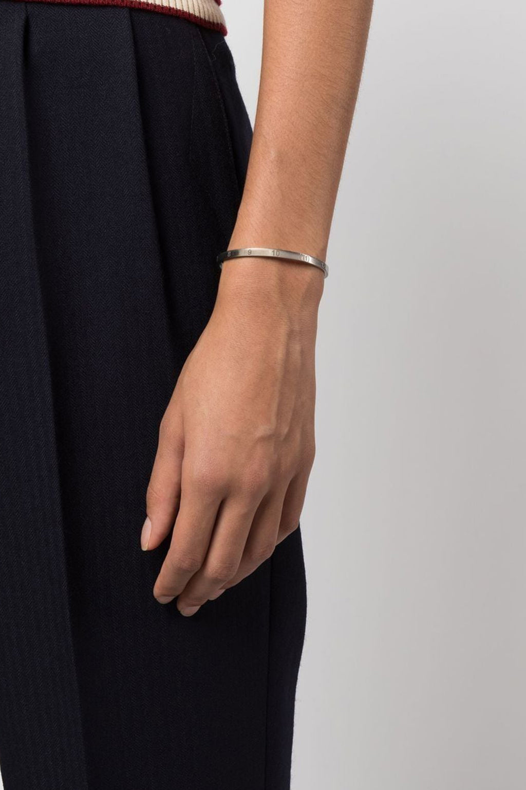 MAISON MARGIELA Logo bracelet For Women 100% silver