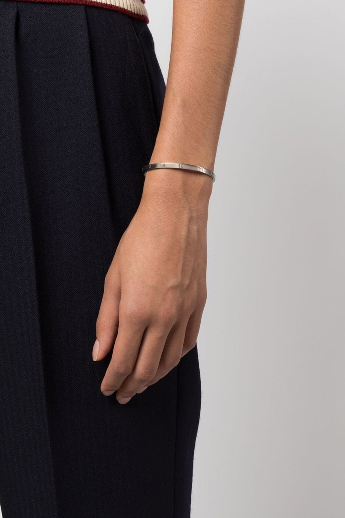 MAISON MARGIELA Logo bracelet For Women 100% silver