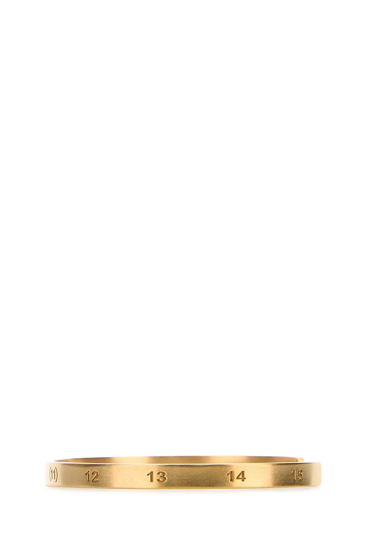 MAISON MARGIELA NUMBER REFERENCE CUFF 6,5mm For Women Exterior: 100% 925 silver Finishing color: Gold