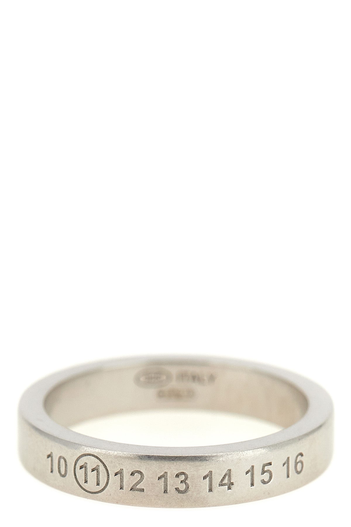 MAISON MARGIELA 'Number Reference' ring For Men 100% silver
