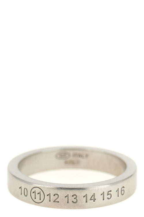 MAISON MARGIELA 'Number Reference' ring For Men 100% silver