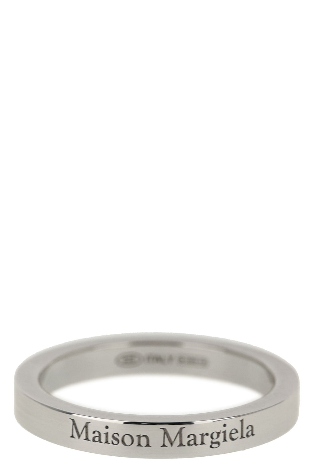 MAISON MARGIELA Logo ring For Men 100% silver