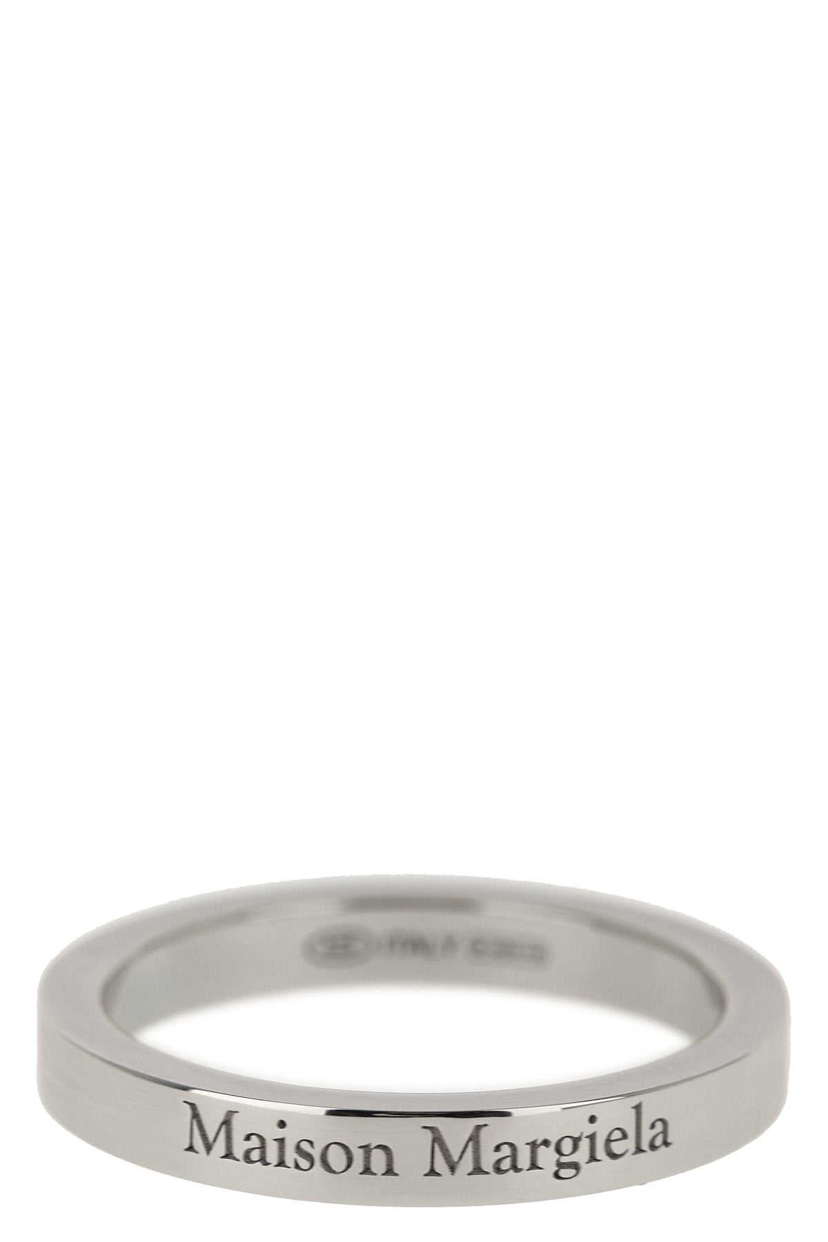 MAISON MARGIELA Logo ring For Men 100% silver