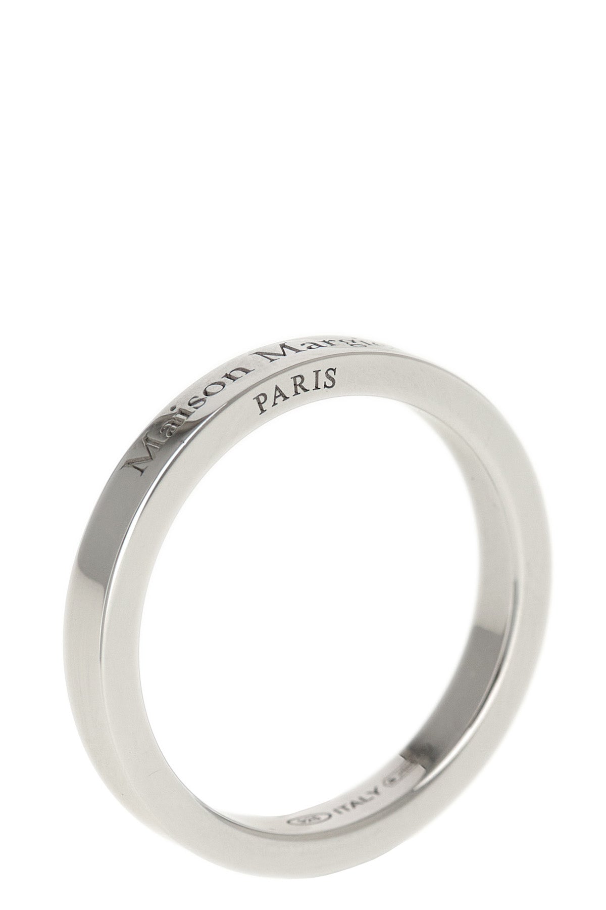 MAISON MARGIELA Logo ring For Men 100% silver