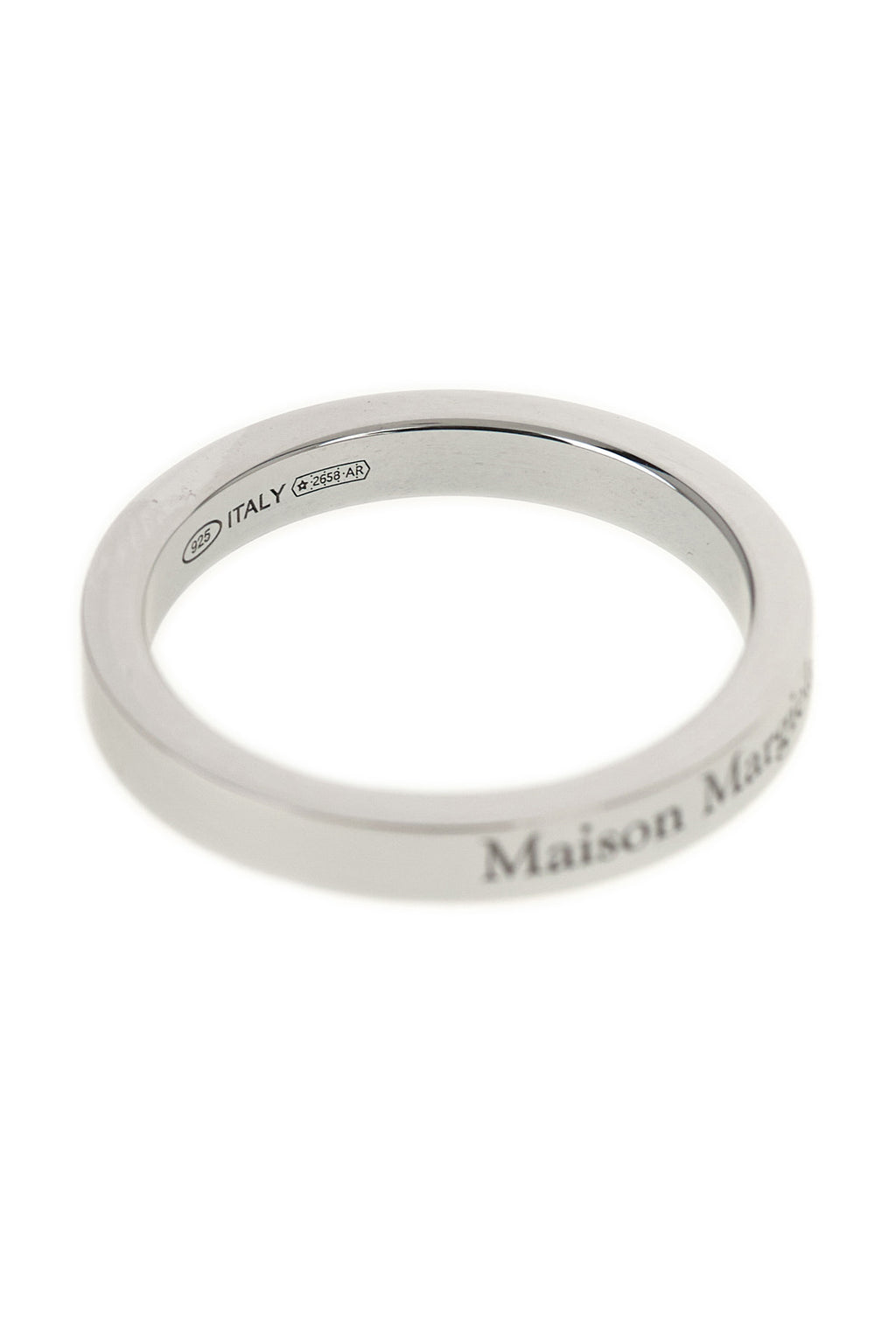 MAISON MARGIELA Logo ring For Men 100% silver
