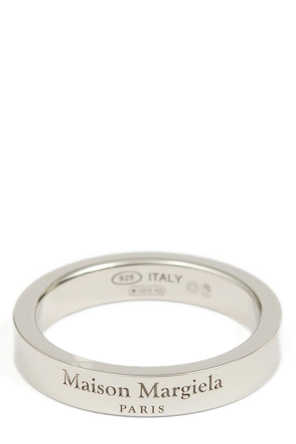 MAISON MARGIELA Logo ring For Men 100% silver