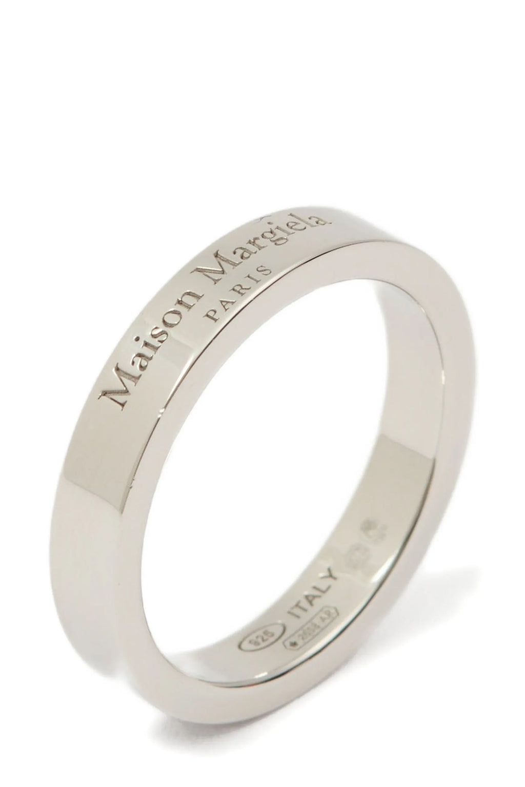 MAISON MARGIELA Logo ring For Men 100% silver