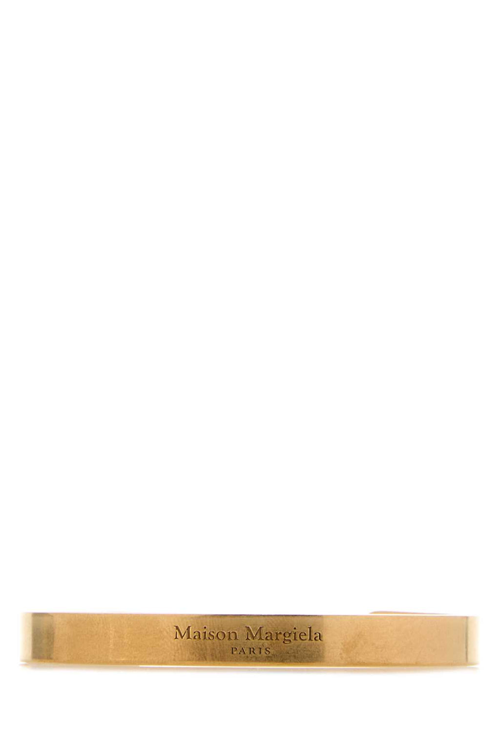 MAISON MARGIELA LOGO REFERENCE CUFF 8 MM For Women Exterior: 100% 925 silver Finishing color: Gold