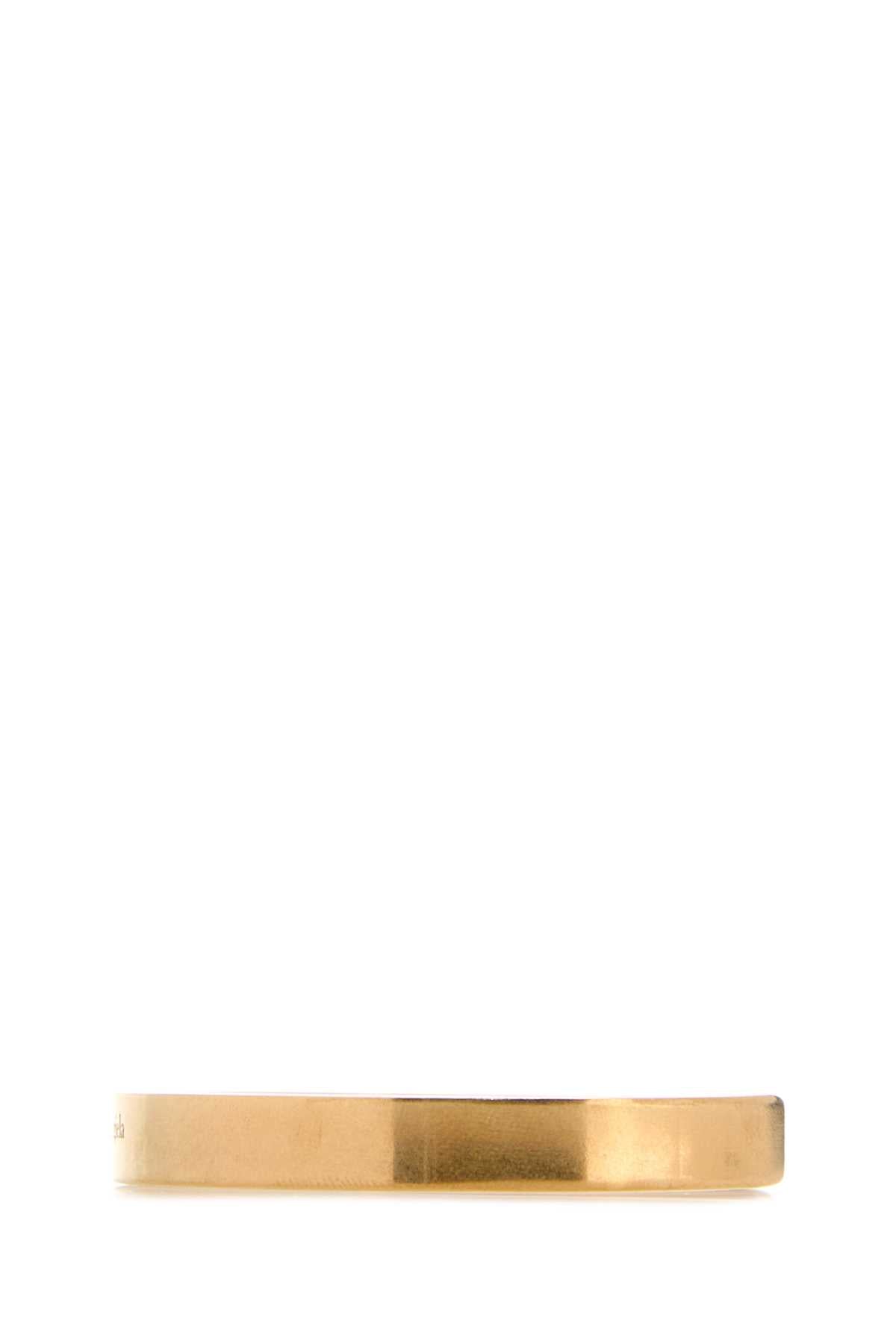MAISON MARGIELA LOGO REFERENCE CUFF 8 MM For Women Exterior: 100% 925 silver Finishing color: Gold