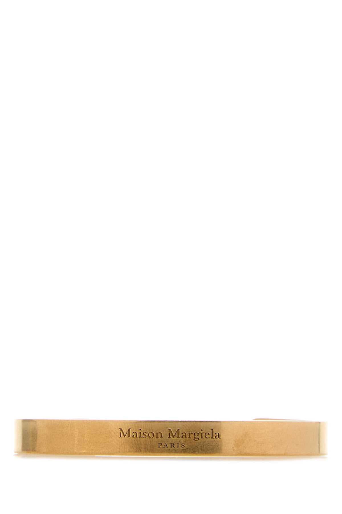 MAISON MARGIELA LOGO REFERENCE CUFF 8 mm For Women Exterior: 100% 925 silver Finishing color: Gold