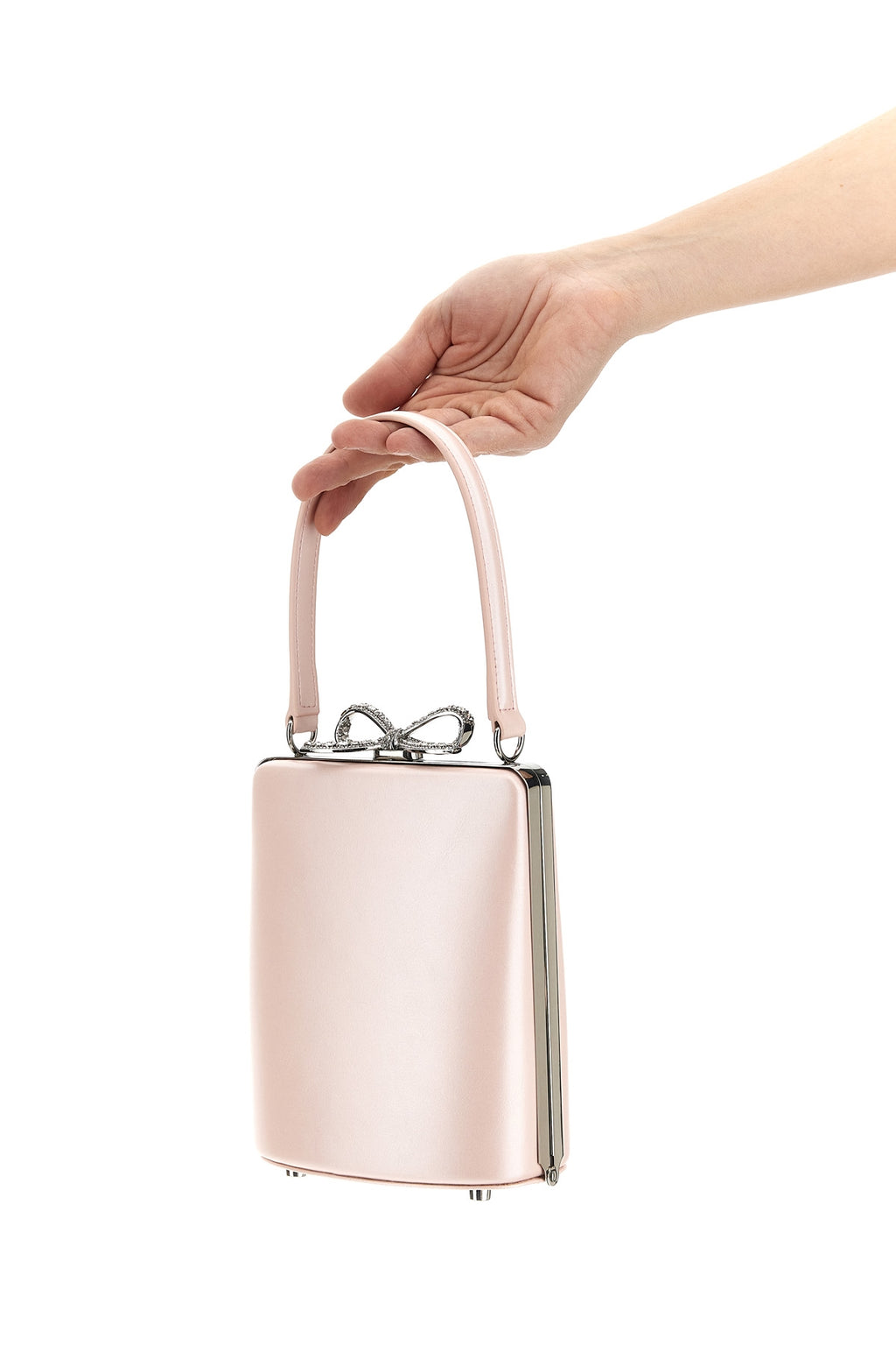 SELF PORTRAIT 'Pink Leather Mini Bow' handbag For Women 100% leather