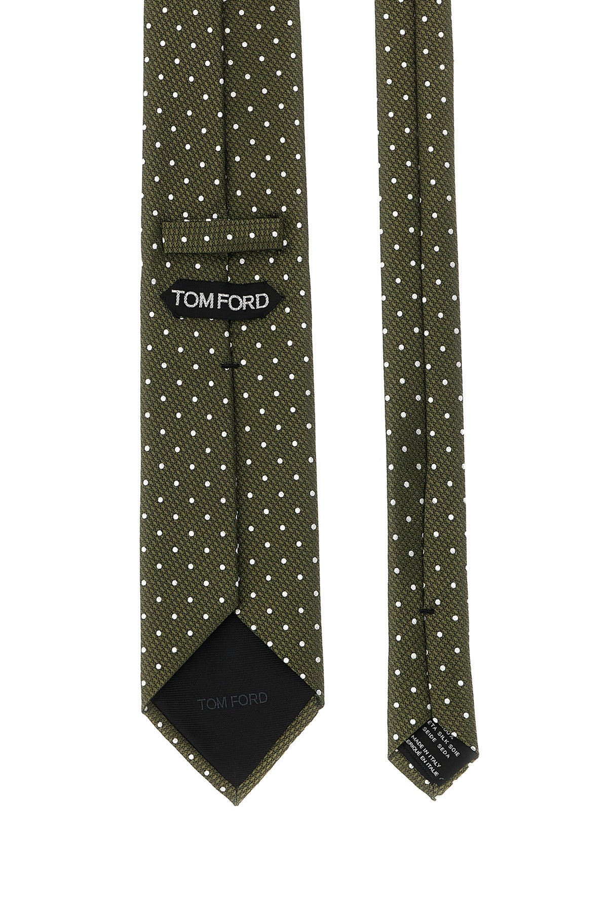 TOM FORD Polka dot tie For Men 100% silk mulberry