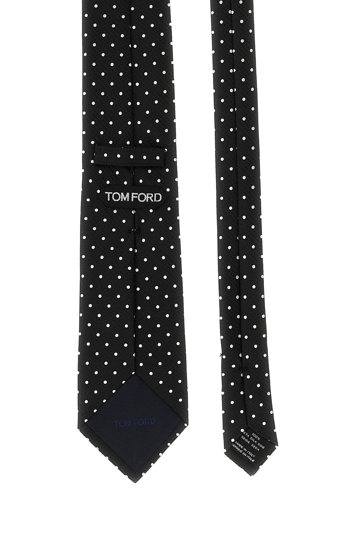 TOM FORD Polka dot tie For Men 100% silk mulberry