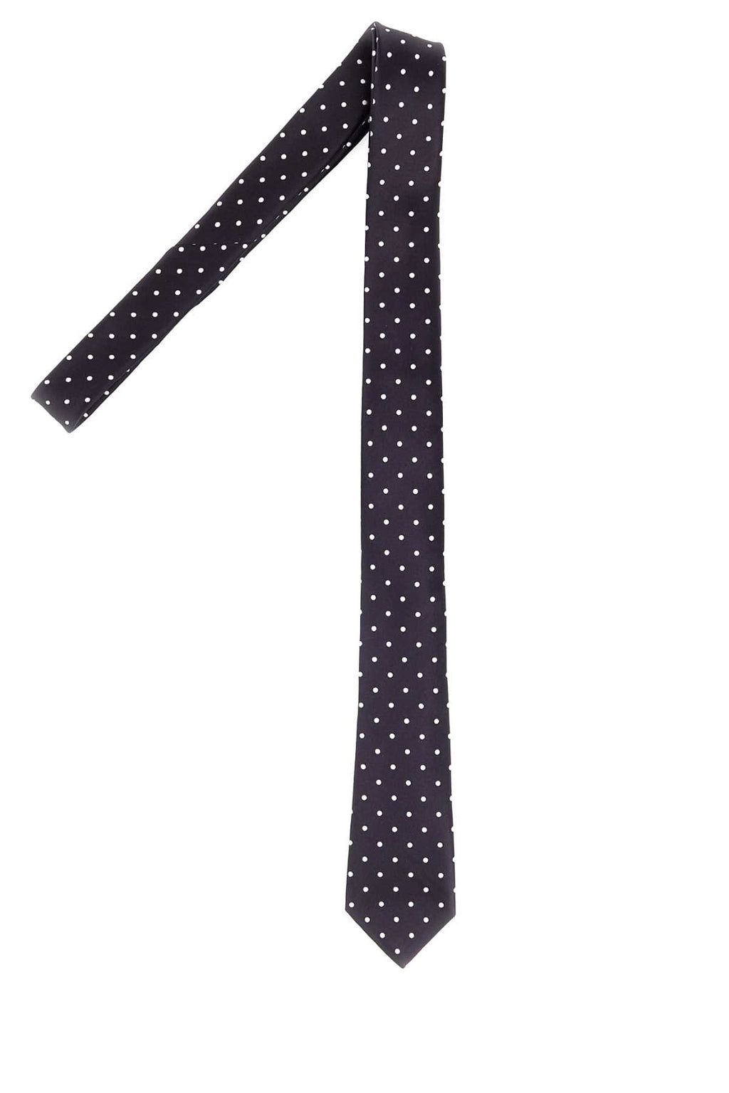 TOM FORD SATIN PEARL POLKA DOT TIE 6 CM For Men Exterior: 100% Silk