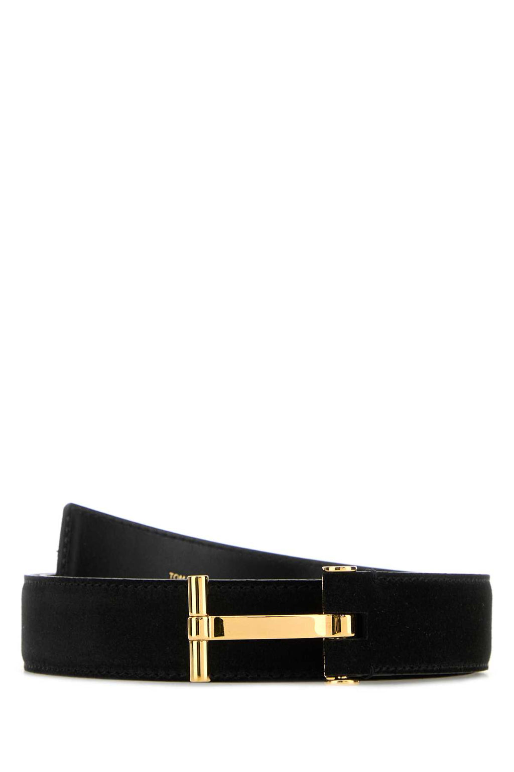 TOM FORD SUEDE CLASSIC T BELT 30 MM For Men Exterior: 100% Calf Finishing: Golden metal