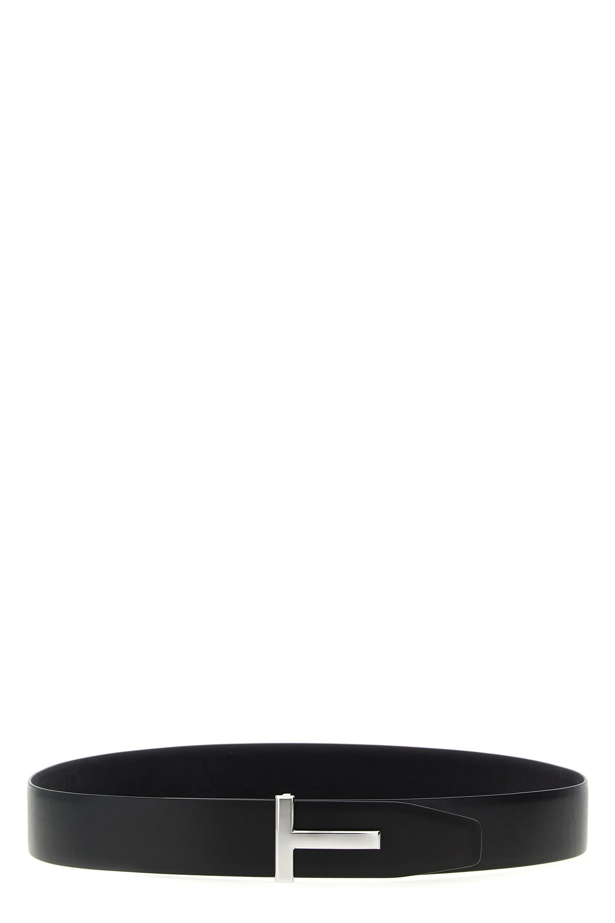 TOM FORD 'T' reversible belt For Men 100% calfskin leather (Bos Taurus)