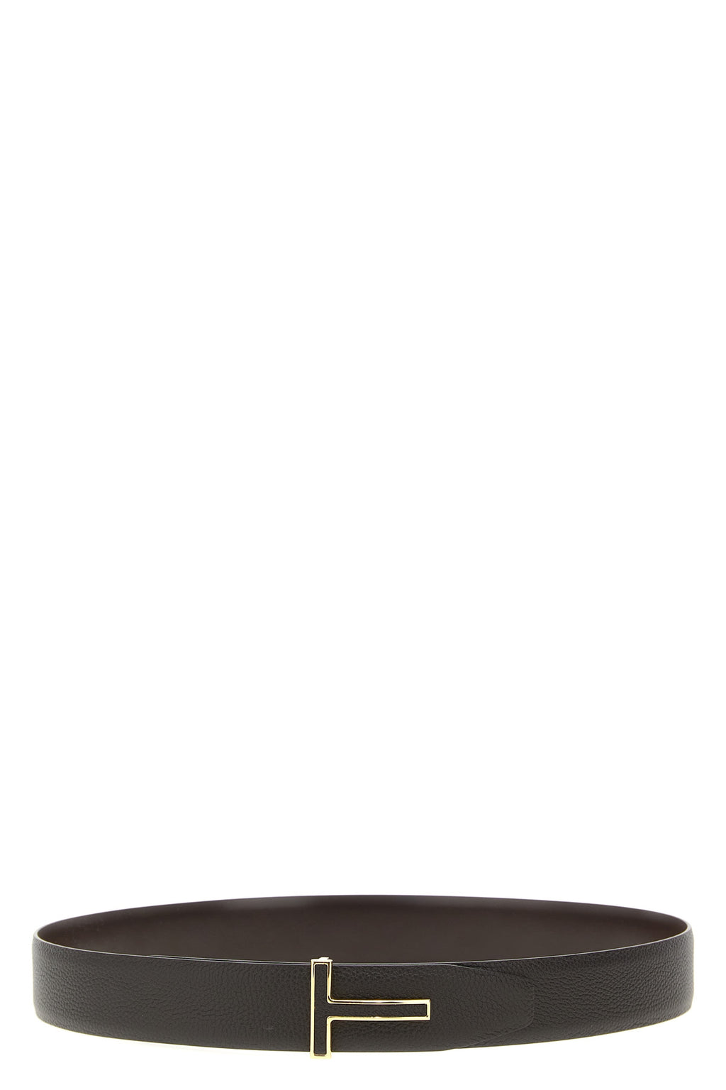 TOM FORD 'T' reversible belt For Men 100% calfskin leather (Bos Taurus)