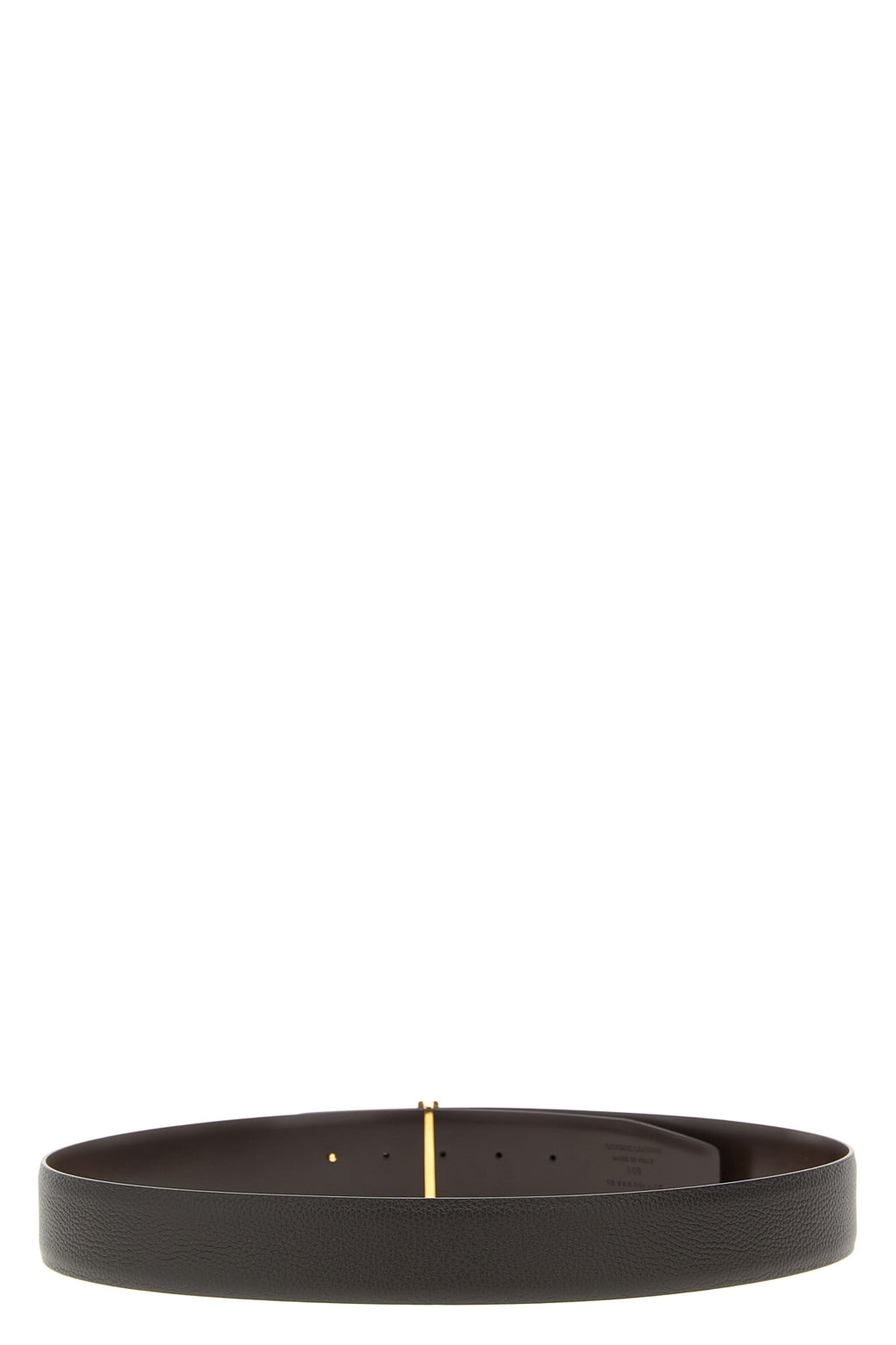 TOM FORD 'T' reversible belt For Men 100% calfskin leather (Bos Taurus)