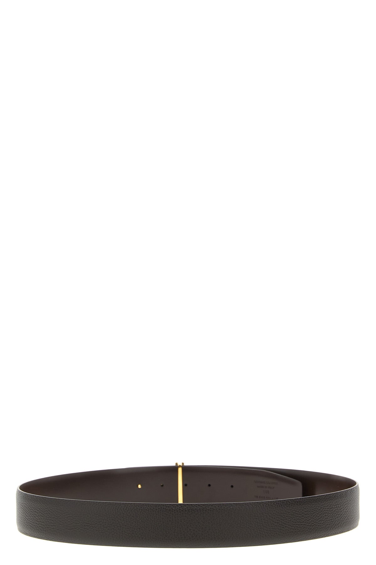 TOM FORD 'T' reversible belt For Men 100% calfskin leather (Bos Taurus)