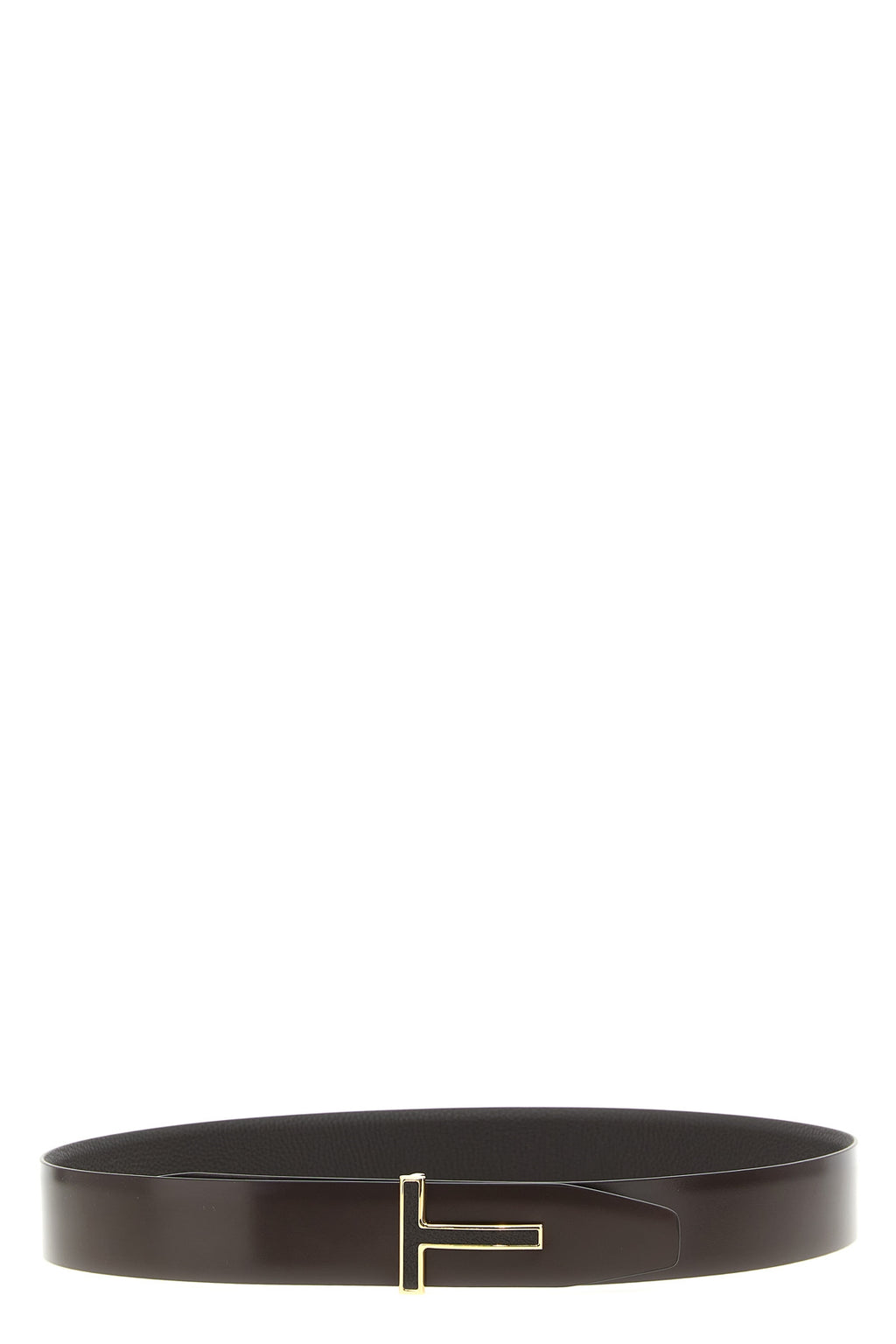 TOM FORD 'T' reversible belt For Men 100% calfskin leather (Bos Taurus)
