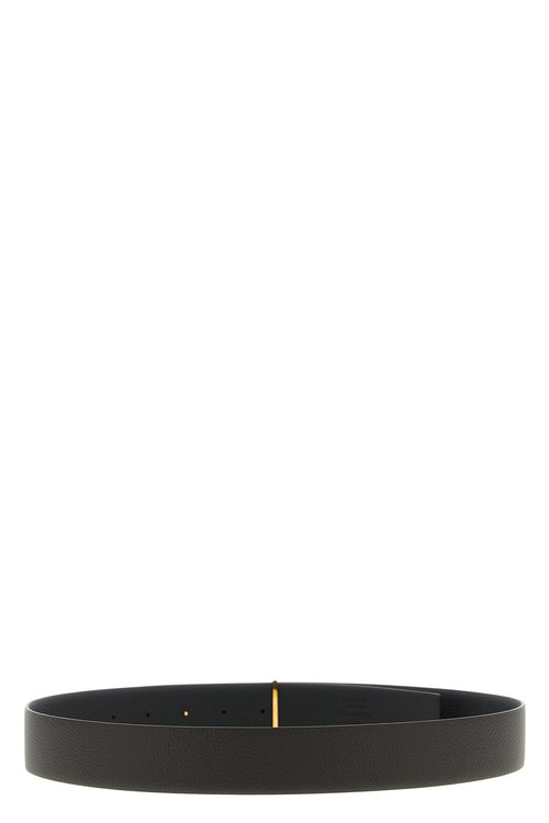 TOM FORD 'Slim T' reversible belt For Men 100% calfskin leather (Bos Taurus)