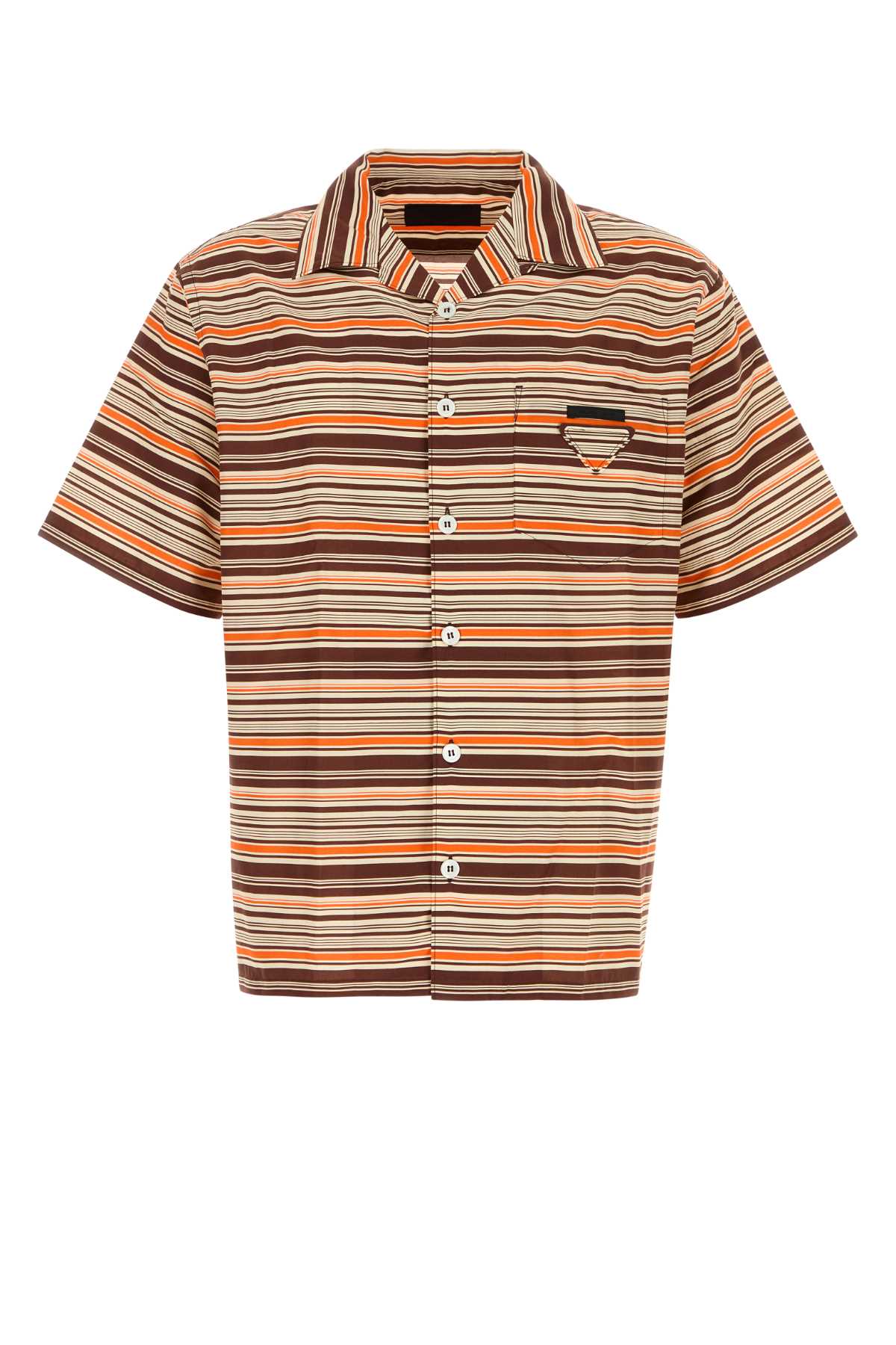 PRADA CAMICIE STAMPATE For Men 58%CO42%SE-100%TROCHUSNILOTICUS
