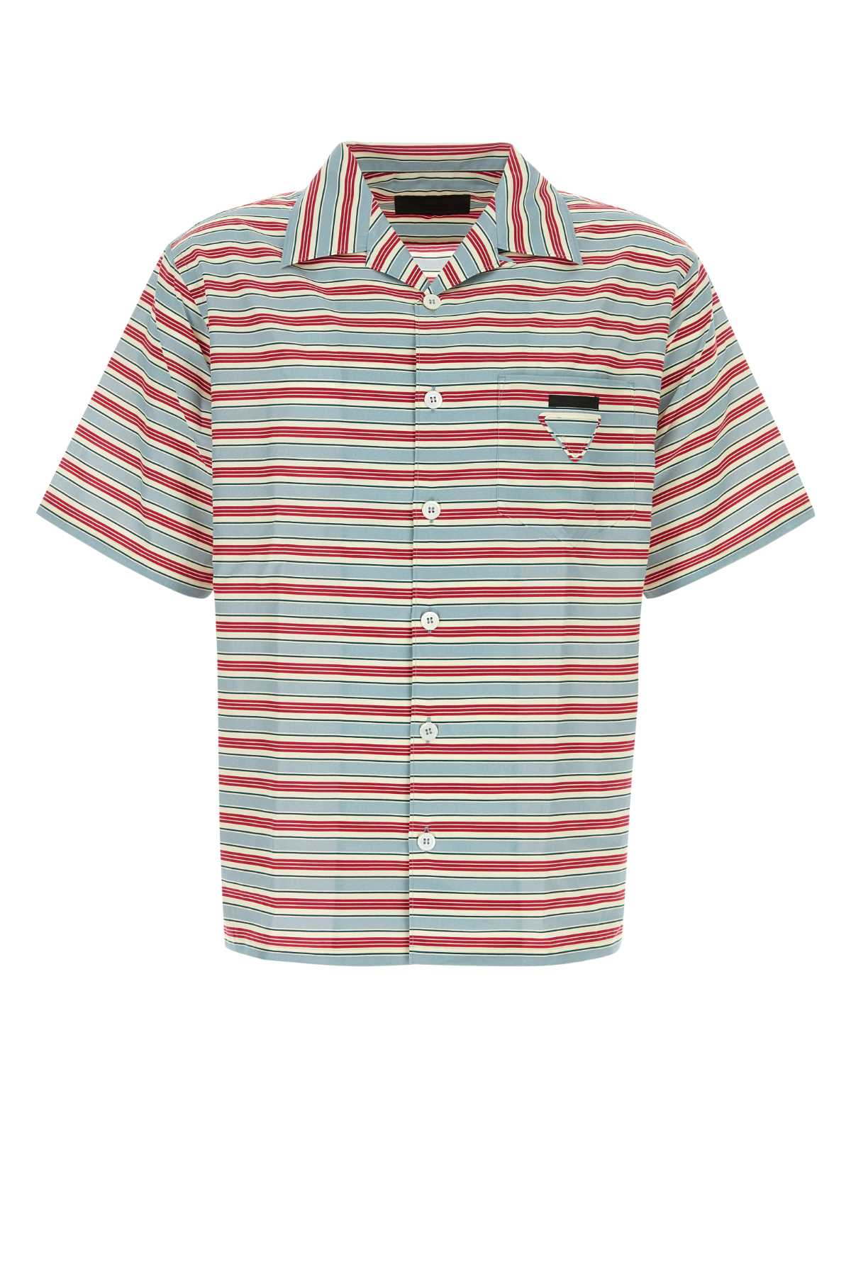 PRADA CAMICIE STAMPATE For Men 58%CO42%SE-100%TROCHUSNILOTICUS