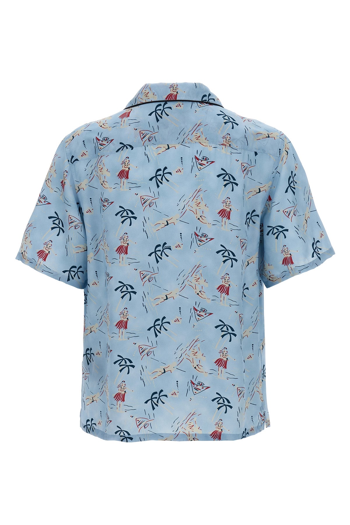 PRADA 'Hawaii' shirt For Men 62% viscose, 38% silk