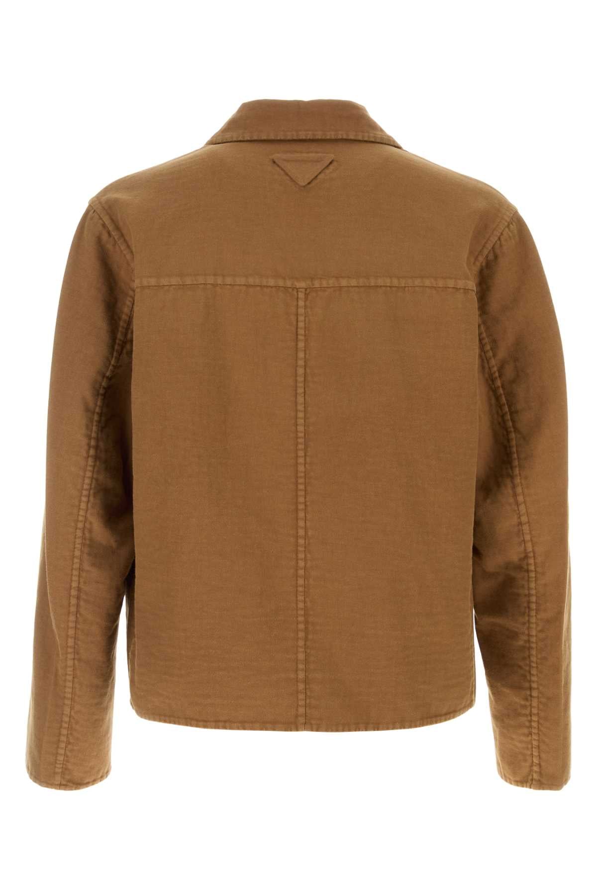 PRADA GIACCA MONOPETTO IN COTONE For Men Exterior: 100% Cotton