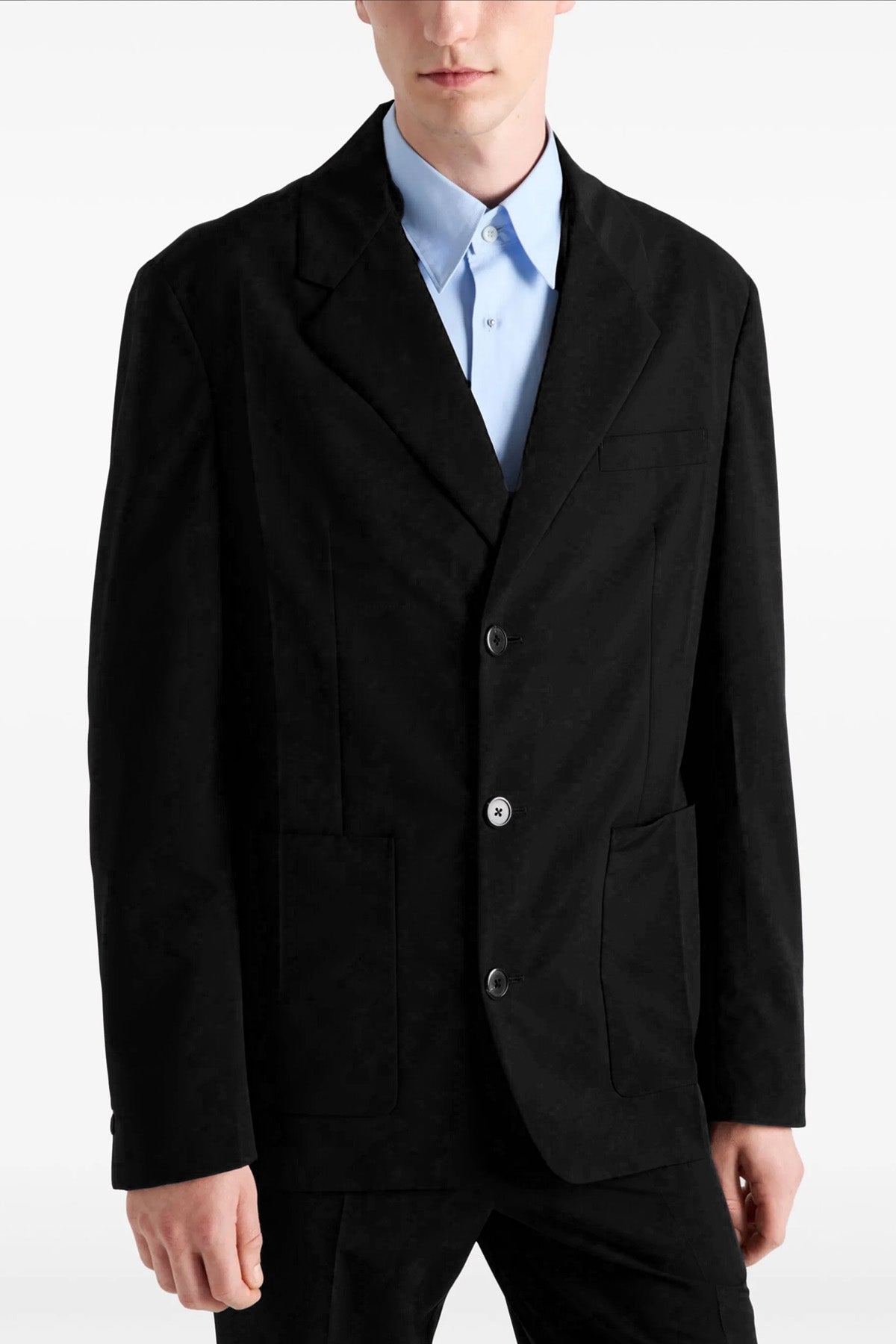 PRADA Single-breasted blazer For Men 64% virgin wool, 36% polyamide