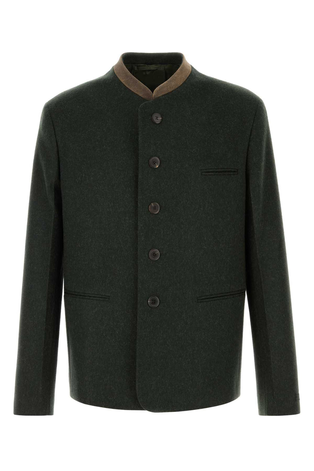 PRADA GIACCA For Men Exterior: 100% Virgin wool Lining: 100% Recycled cupro