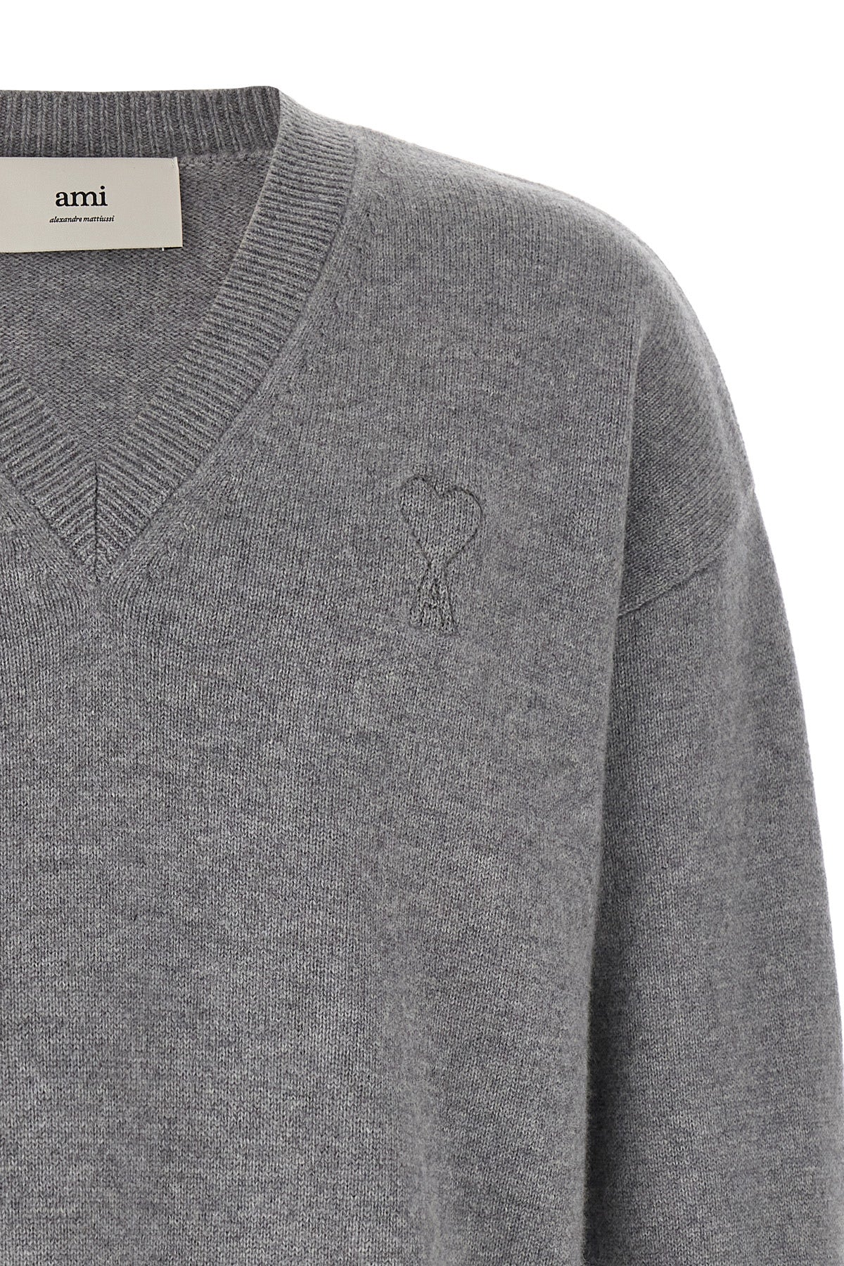 AMI PARIS Puff logo patch sweater