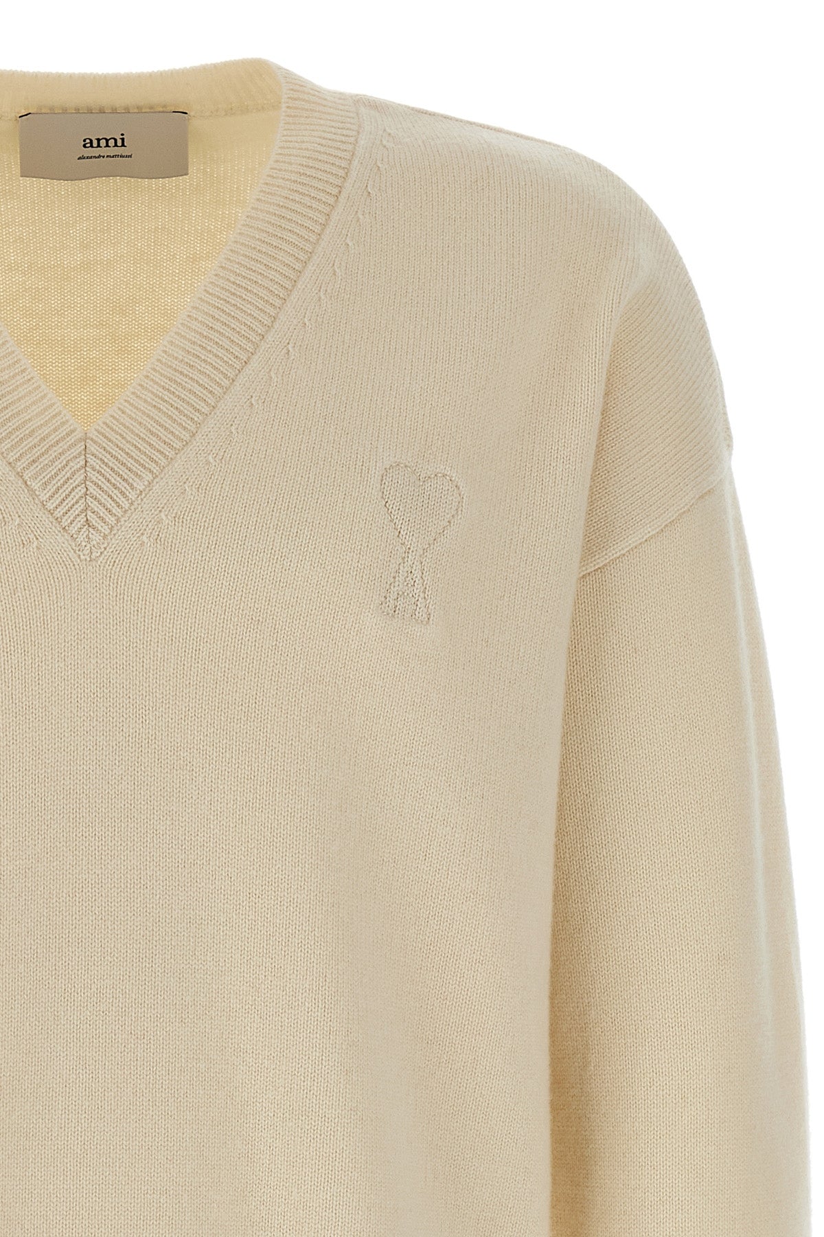 AMI PARIS Puff logo patch sweater