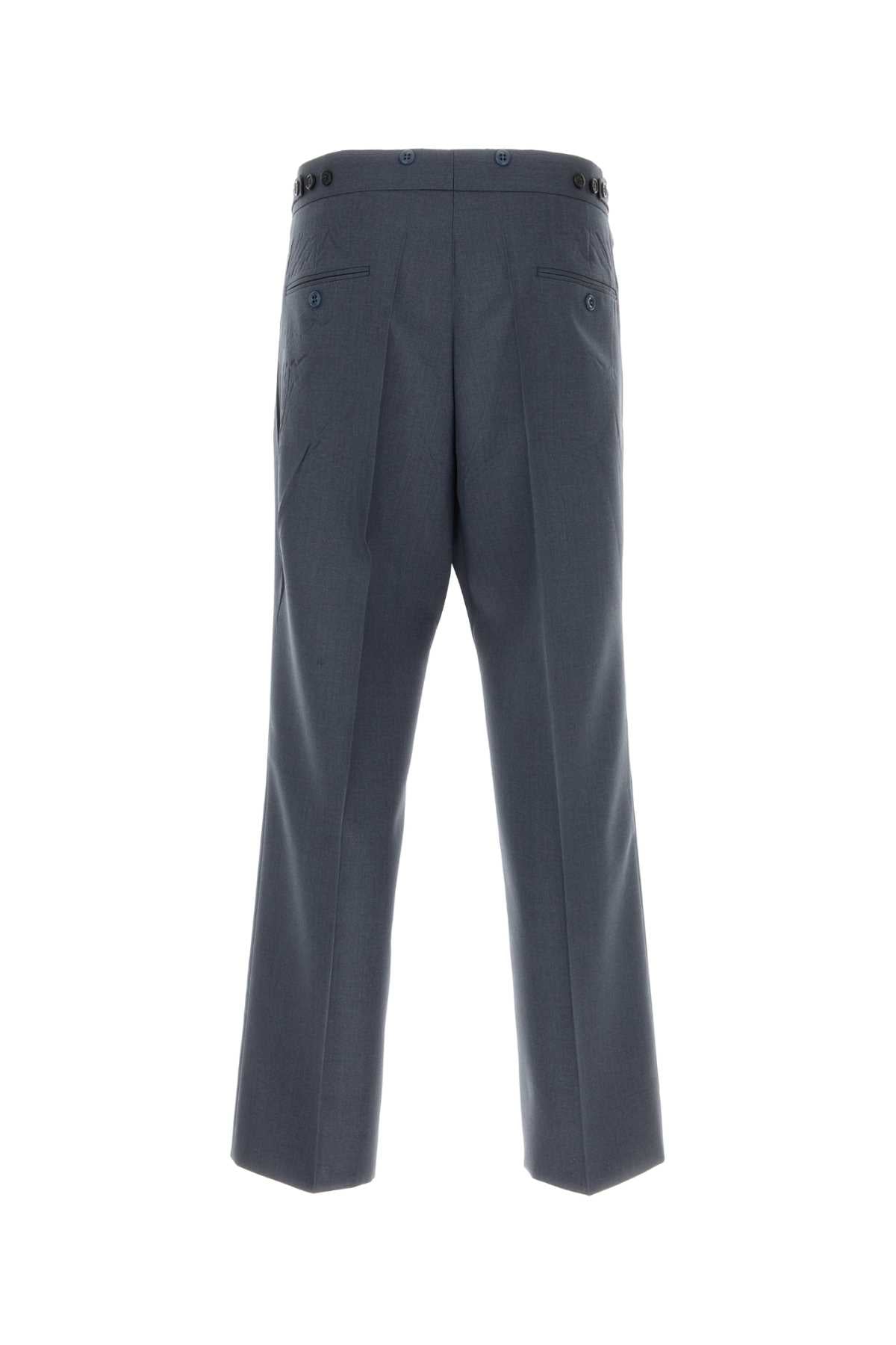 PRADA PANTALONI IN MOHAIR SETA For Men Exterior: 80% Mohair 20% Silk
