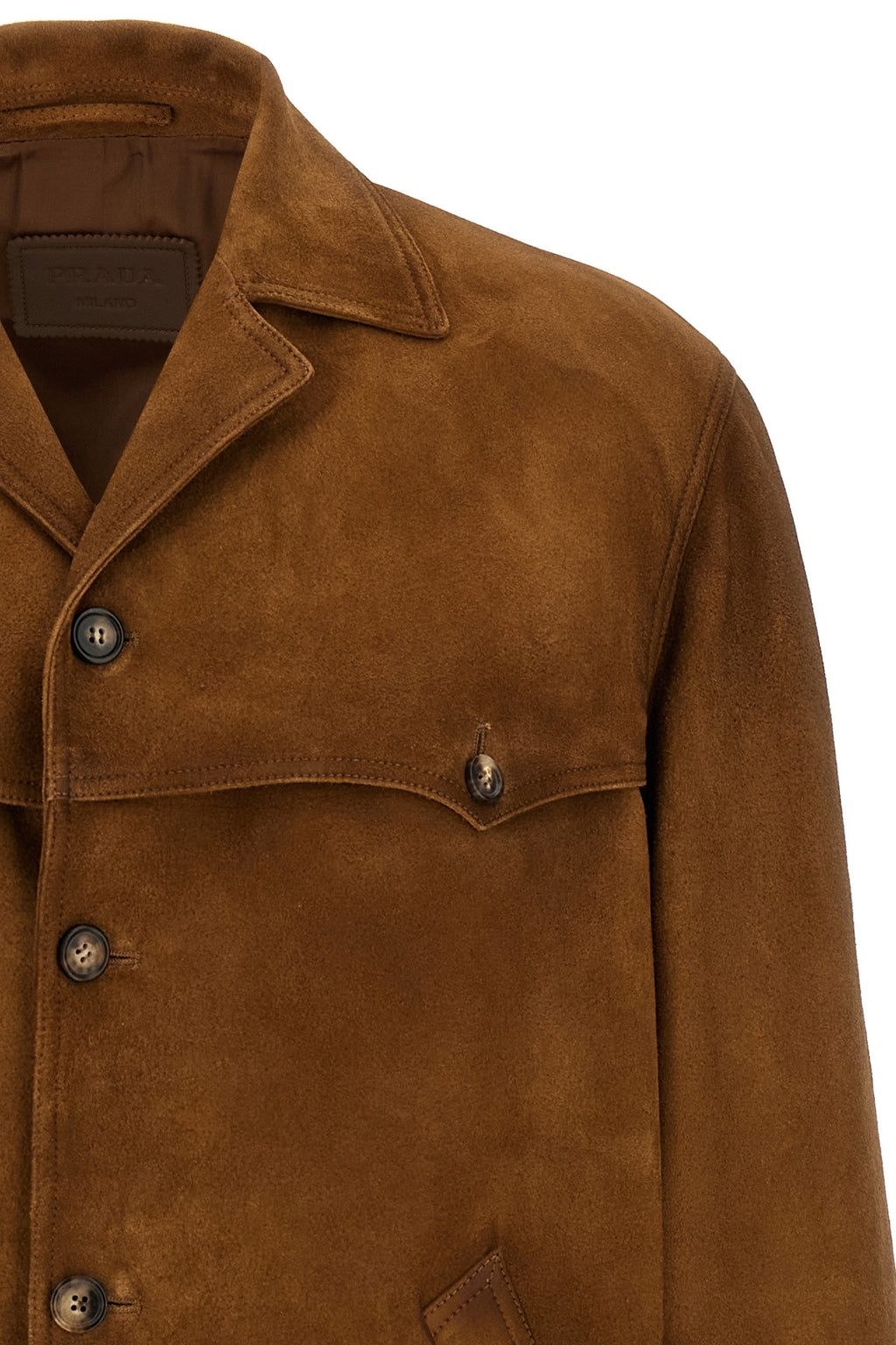 PRADA Suede blouson For Men 100% lamb leather (Ovis Aries)