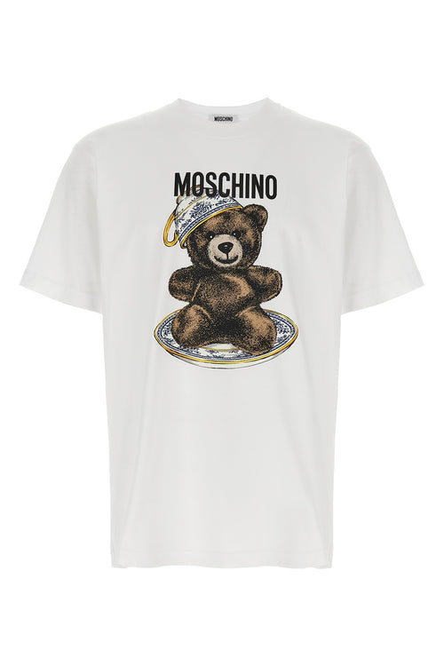 MOSCHINO 'Teddy' print T-shirt For Men 100% cotton