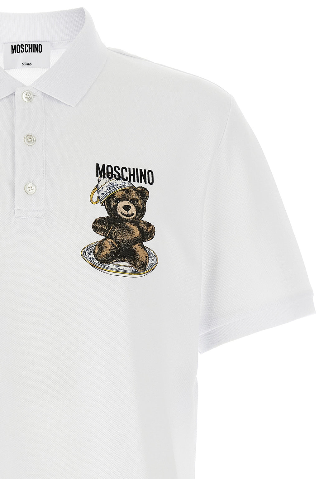 MOSCHINO Press polo shirt For Men 100% cotton